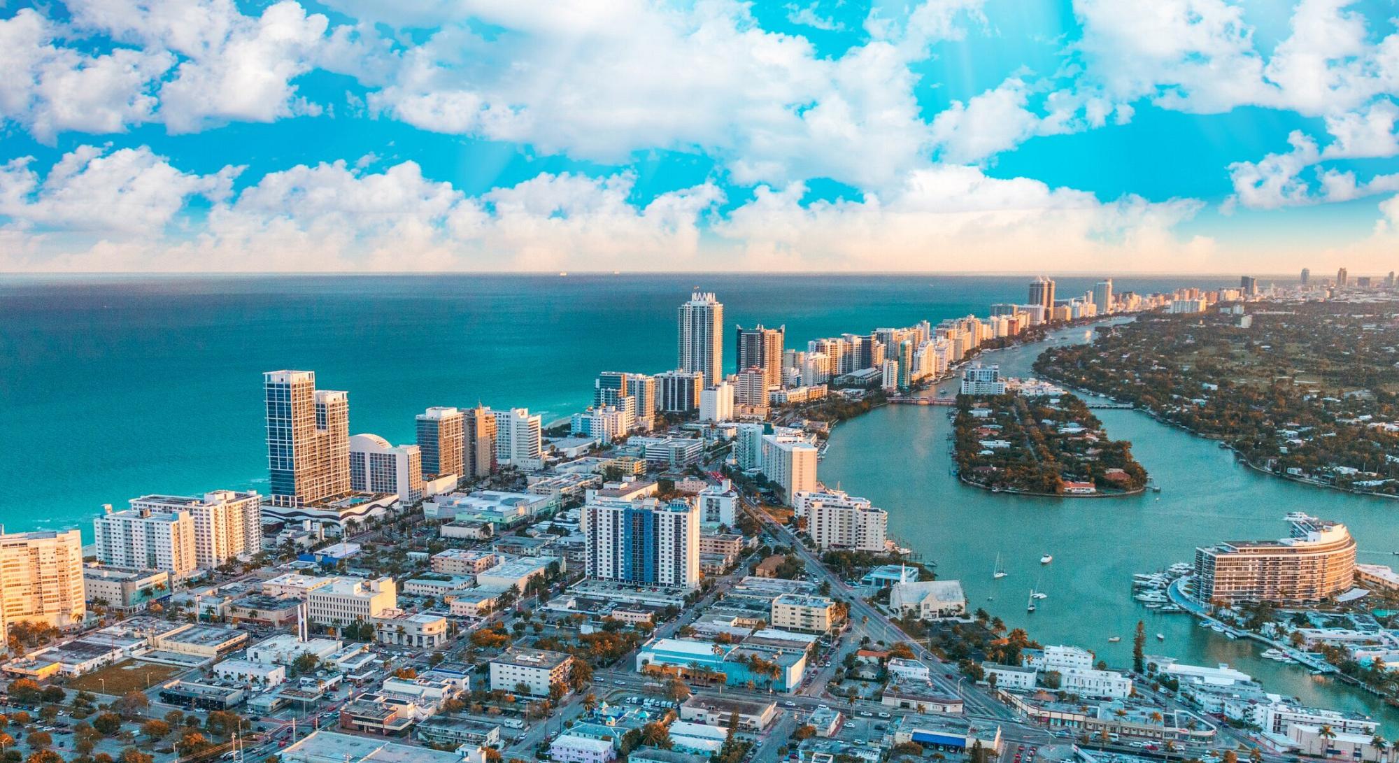 Ocean Drive Medspa feature - Aerial view of Florida coastline
